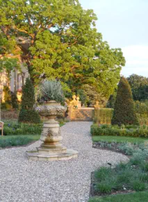 North garden looking back to the house